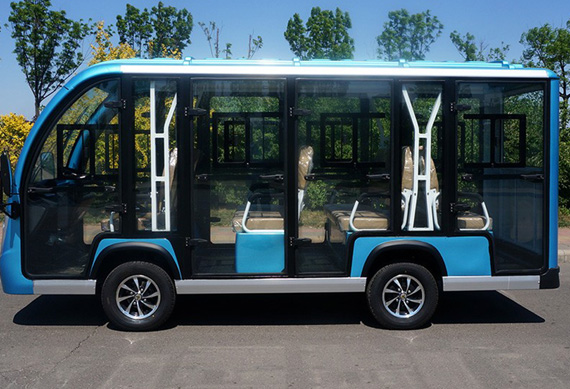11 seater electric bus sightseeing car with heater and air conditioning