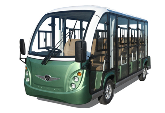11 Seater Enclosed Electric Shuttle Car for Tourism