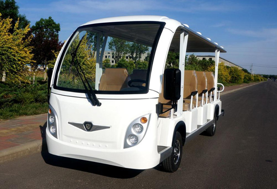 14 passenger sightseeing shuttle bus made in China Aluminum material, never rust