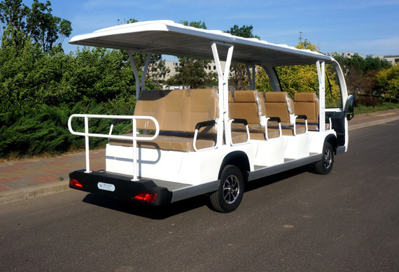 14 passenger sightseeing shuttle bus made in China Aluminum material, never rust