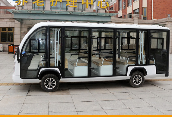 14 passenger electric shuttle car with great price