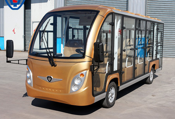 14 passenger electric shuttle car with great price