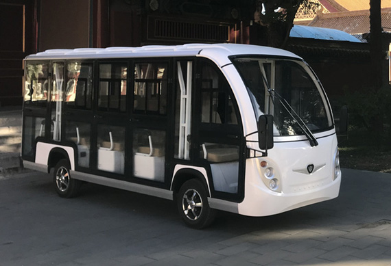 14 passenger electric shuttle car with great price