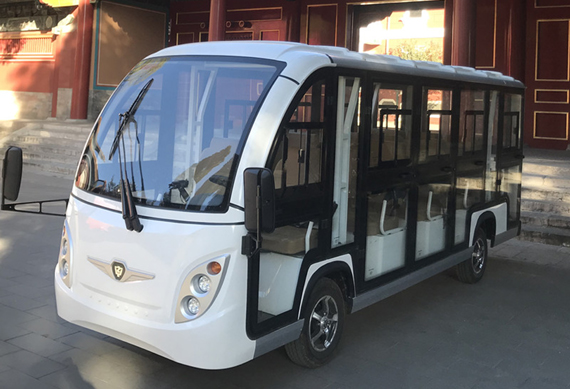 14 passenger electric shuttle car with great price