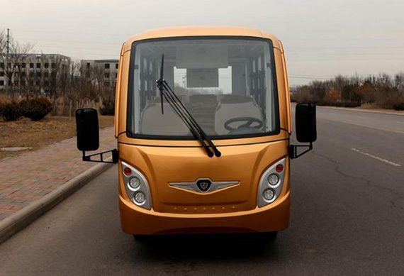 ISO approved 14 electric sightseeing bus for passenger low speed