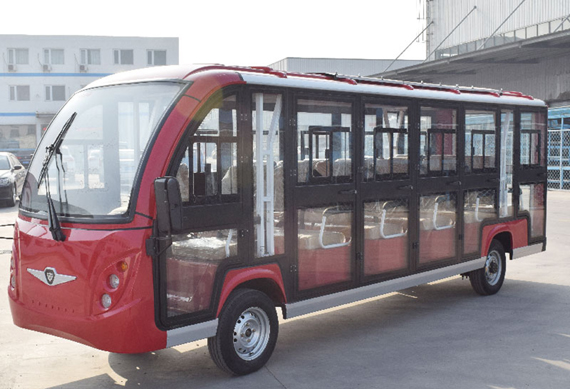 14 Seater Low Speed Electric Sightseeing Bus With Heater And Air Conditioning