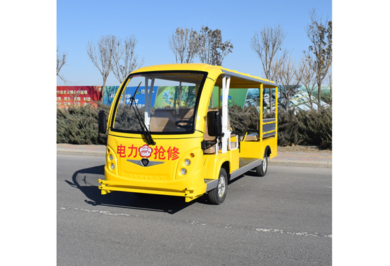 Zhongyi brand 14 seater electric tourist car with CE certificate