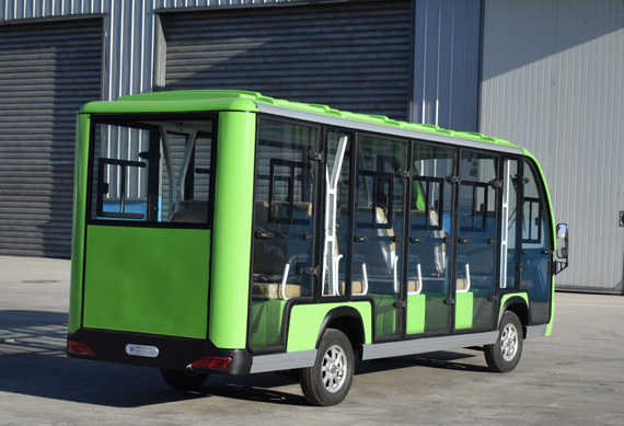 CE approved electric shuttle bus for resort