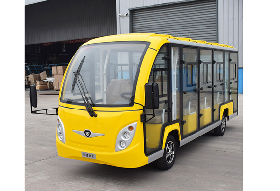 CE approved electric shuttle bus for resort