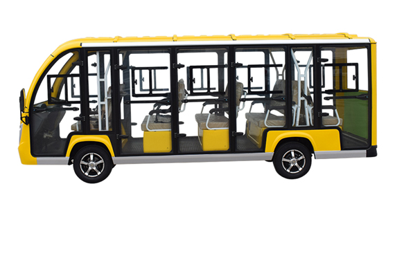 CE approved electric shuttle bus for resort