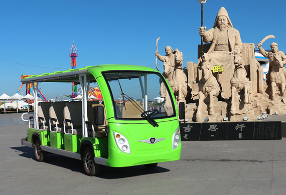 Electric Shuttle bus tourist bus sightseeing car for CE