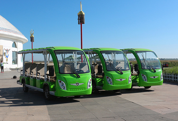 Electric Shuttle bus tourist bus sightseeing car for CE