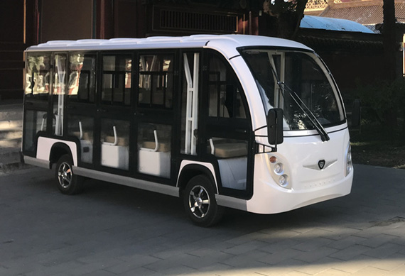 14 seater electric shuttle bus for Resort Use