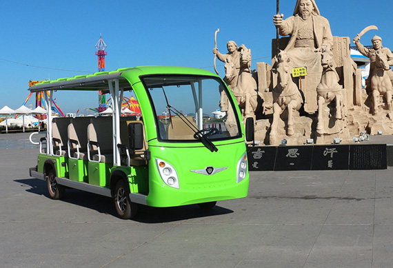 14 seater electric passenger vehicles sightseeing bus with CE certificate