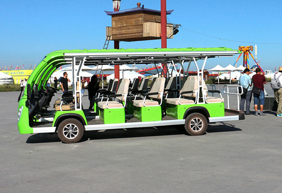 14 seater electric passenger vehicles sightseeing bus with CE certificate