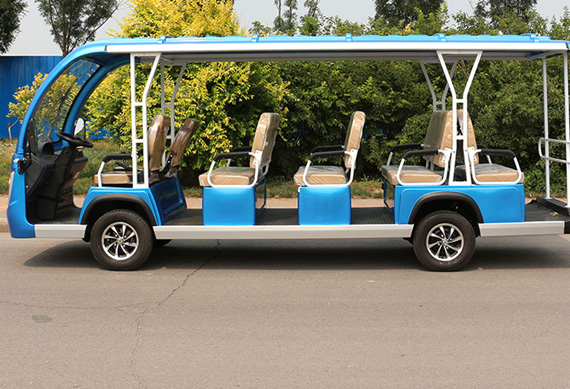 14 seater electric passenger vehicles sightseeing bus with CE certificate