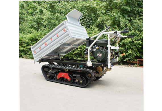china self-loading mini transporter rubber track dumper 500kg 800kg 1000kg with lift and crane for sale