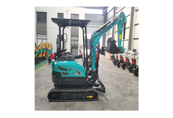 Chinese mini excavator with EPA engine for construction works swing arm