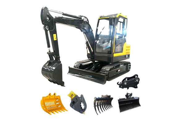 Mini crawler excavator bagger 0.8 ton 2.2 ton Chinese excavator