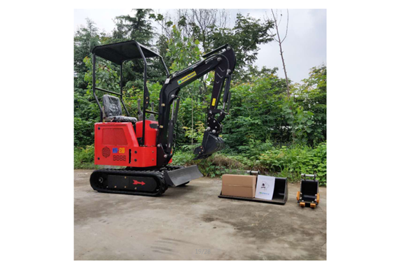 Chinese red hydraulic system mini excavator for construction works