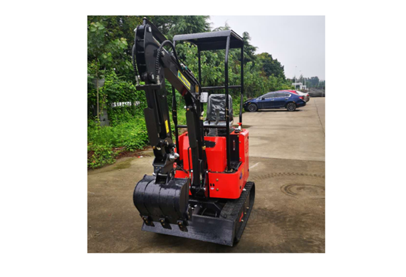 Chinese red hydraulic system mini excavator for construction works