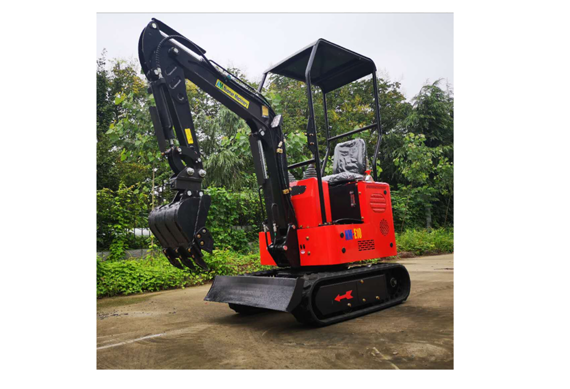 Chinese red hydraulic system mini excavator for construction works