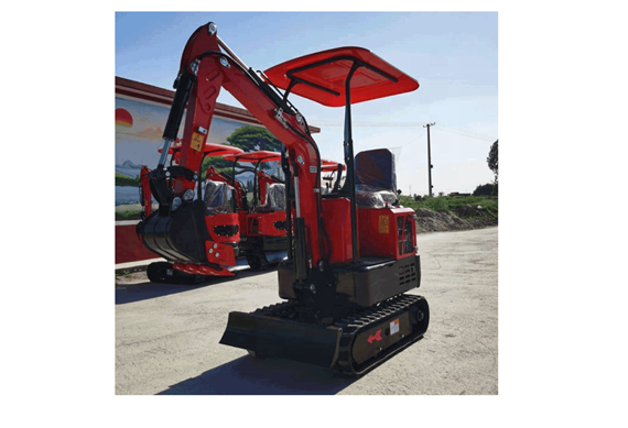 China Supply 1 ton sale mini excavator with bucket with roof