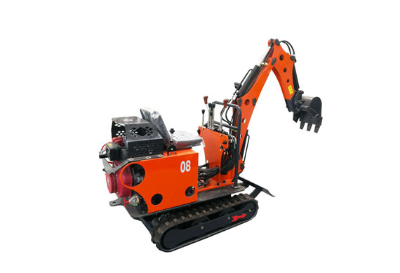 Hydraulic hammer mini excavator rotating grapple