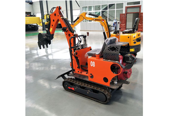 Hydraulic hammer mini excavator rotating grapple