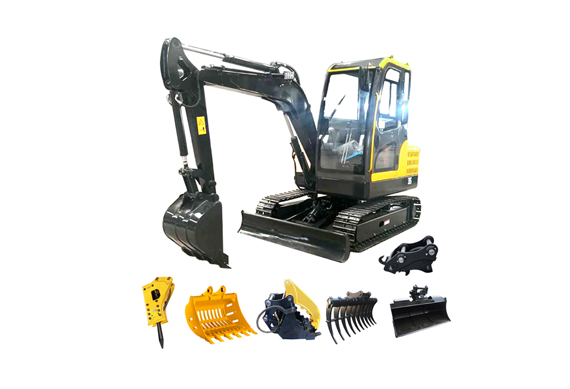 FREE SHIPPING mini digger CE/EPA/EURO 5 China wholesale compact mini excavator 1 ton prices with thumb bucket for sale