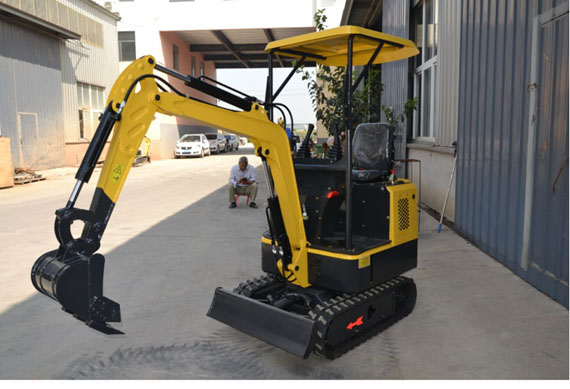 Free shipping mini bagger 1000kg 1 ton 2 cylinder in garden mini excavator 1 ton for sale