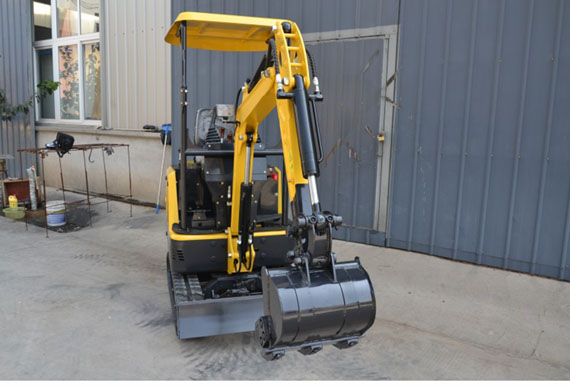 Free shipping mini bagger 1000kg 1 ton 2 cylinder in garden mini excavator 1 ton for sale