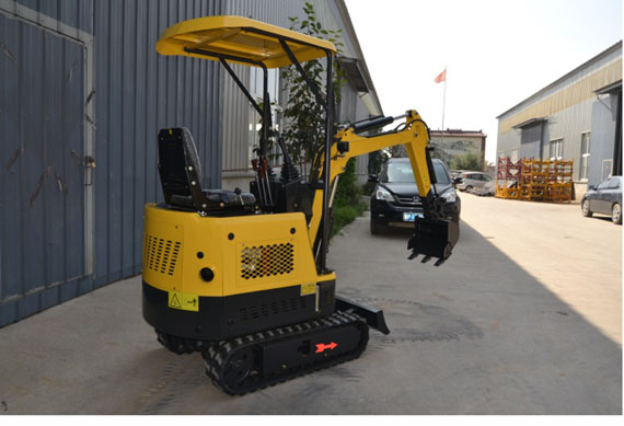 Free shipping mini bagger 1000kg 1 ton 2 cylinder in garden mini excavator 1 ton for sale