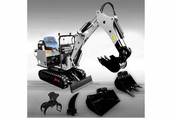 price of NM-E09 mini excavator mini digger with the swing arm for small area use