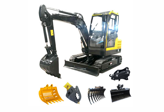 china import 1000-1300kg weight 1t 1.3t 1.5t mini bagger excavator 1.5ton free shipping to EU with CE