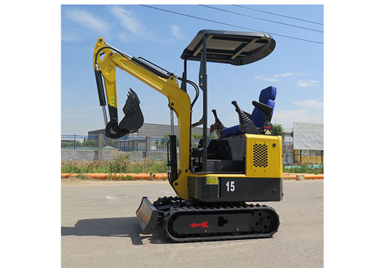 1.5 Ton Mini Hydraulic Crawler Excavator With Rake Ripper And Log grab For Sale