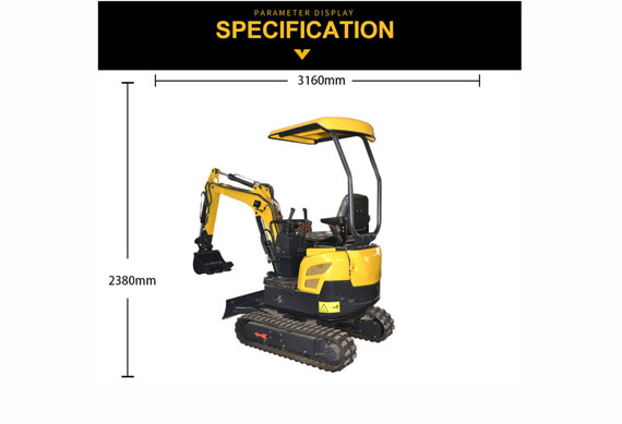 High performance mini excavator machine grapple for trencher