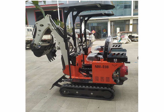 Home Use 0.8 Ton Small Type Digging Machine Mini Excavators With Canopy