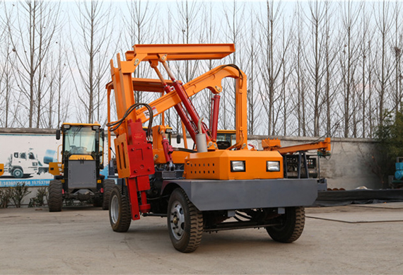 a frame piling rig ground screw piling drilling machine