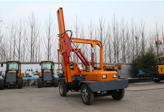 a frame piling rig ground screw piling drilling machine