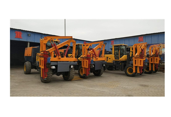 Hydraulic guardrail installation piling machines in italy piling machinery for sale