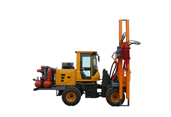 hydraulic small screw pile machine helical pile driver