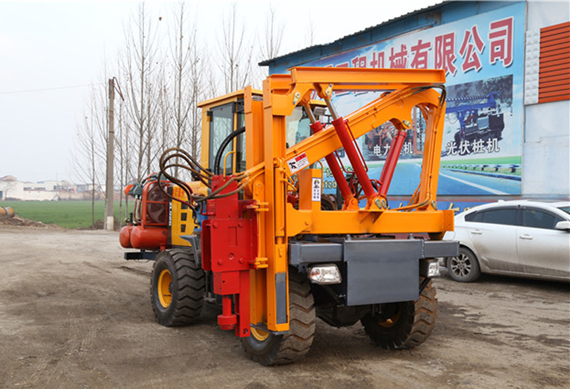 hydraulic small screw pile machine helical pile driver