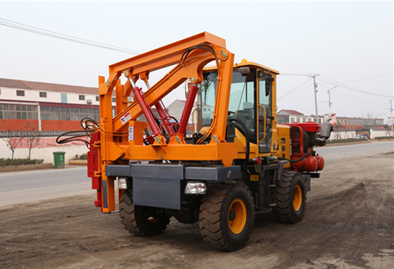 hydraulic small screw pile machine helical pile driver