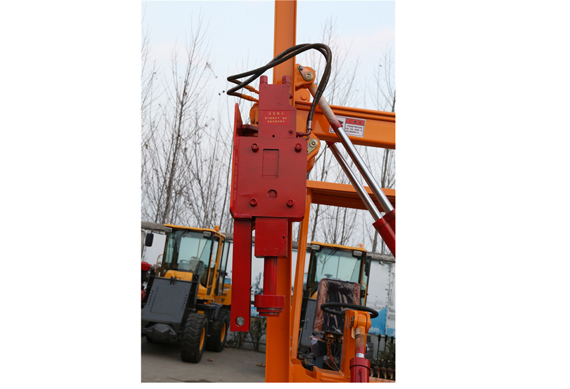 Hydraulic jack hammer sunward static pile driver for road guardrail installation