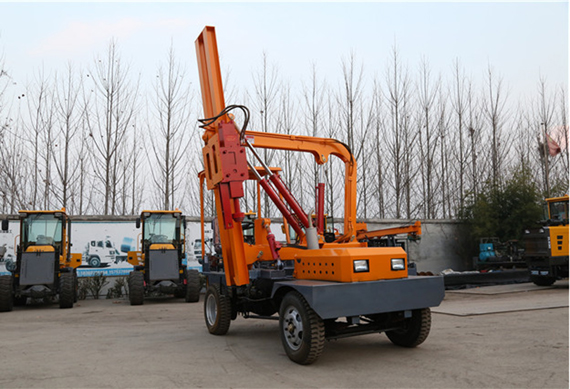 hydraulic helical static pile driver sunward ground screw piling machine spiral drill for ground anchors