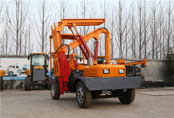 hydraulic helical static pile driver sunward ground screw piling machine spiral drill for ground anchors