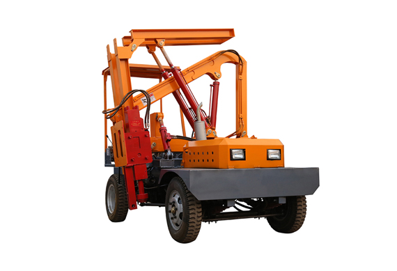 hydraulic highway guardrail pile driver pulling machine for sale cheap price