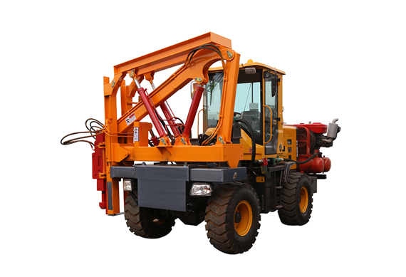 t works hydraulic static pile driver price for road safety barriers installation