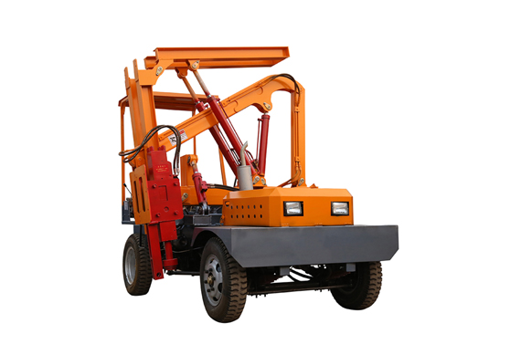 hydraulic mini guard rail piling machine tractor mounted for sale cheap price